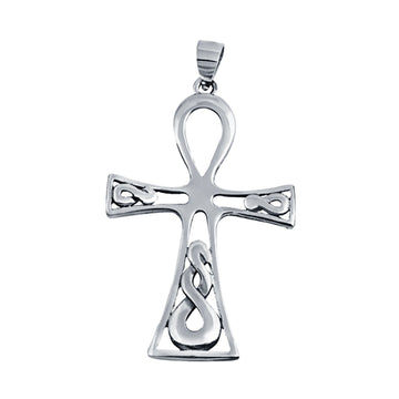 Ankh Cross Pendant Charm 925 Sterling Silver